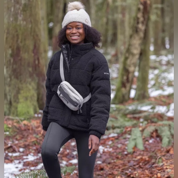 New Women's Columbia Sherpa Ruby Falls Novelty Jacket - Plus Size (2X) Black - Picture 5 of 16